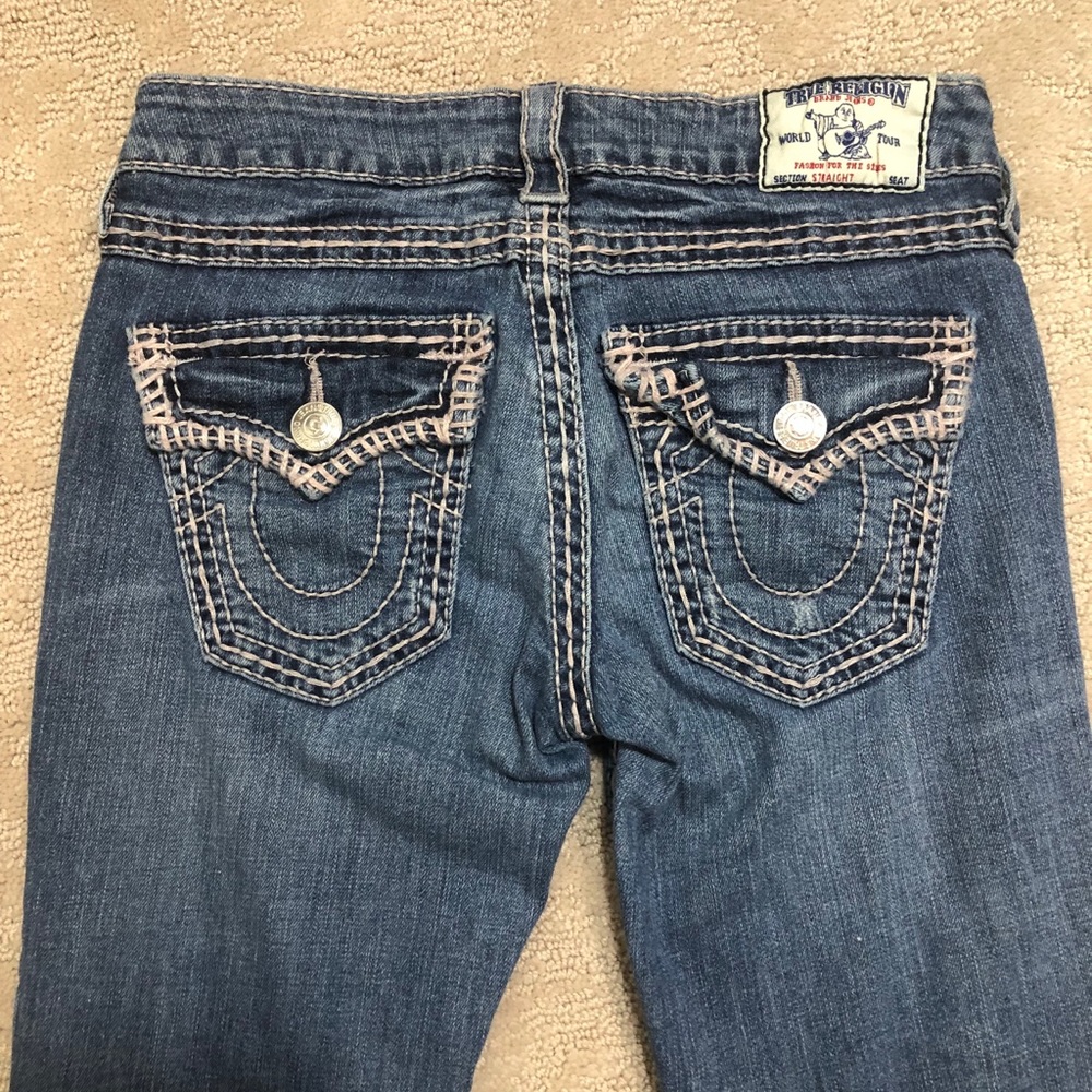 True Religion Straight Cut Jeans Sz 25 - Picture 2 of 6